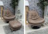 Axis Swivel Chair & Footstool Range by SofaHouse Hazel