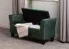 Amelia Storage Ottoman in Green by Wholesale Beds & Furniture Room Image Open