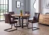 Brooklyn Round Dining Table + 4 Chairs Set by Julian Bowen Room