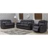 Brooklyn Charcoal Fabric 3+2+R Sofa Suite by SofaHouse