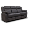 Brooklyn Charcoal Fabric 3 Seater Sofa by SofaHouse