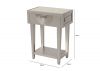 Elon Gold 1-Drawer Telephone Table by CIMC Dimensions