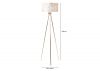 159cm Gold Tripod Floor Lamp with Ivory Linen Shade by CIMC Dimensions