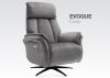 Evoque Grey Electric Reclining Swivel Chair by Annaghmore