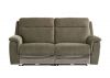 Havarti Fabric Electric Reclining 3 + 1 + 1 Sofa in Green 3 Seater