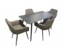 Isso Black 1.3m Dining Table + 4 Primo Chairs Range