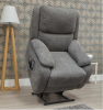 Parker Fabric Sofa Range in Grey by SofaHouse Lift and Tilt Chair
