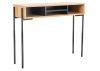 Madrid Oak and Black Console Table Side