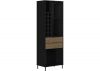 Madrid Black/Acacia Effect Wine Rack by Wholesale Beds & Furniture