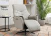 Nero Leather Moon Electric Swivel Chair by Annaghmore Foot