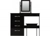 Nevada Black Gloss Dressing Table Set by Wholesale Beds Front