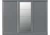 Nevada Grey Gloss 3-Door Sliding Wardrobe by Wholesale Beds & Furniture Front