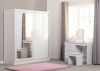 Nevada White Gloss 2-Door Sliding Wardrobe by Wholesale Beds & Furniture Room Image