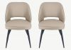 Pair of Sutton Mink PU Dining Chair by Balmoral
