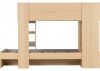 Pluto Bunk Bed in Grey/Oak by Wholesale Beds & Furniture Back