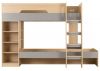 Pluto Bunk Bed in Grey/Oak by Wholesale Beds & Furniture Front
