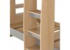 Pluto Bunk Bed in Grey/Oak by Wholesale Beds & Furniture  Ladder