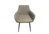Isso Black 1.3m Dining Table + 4 Primo Taupe Grey Chairs Range