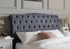 Rosa Dark Grey Bedframe Range by Limelight Headboard