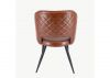 Sutton Two Tone Brown PU Dining Chair by Balmoral Back