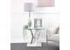Lusso White Marble-Effect End Table by CIMC Front Room