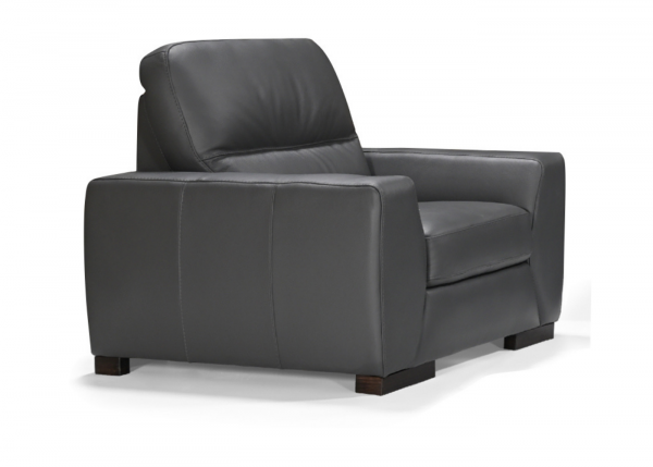 Nuova Italian Leather Sofa Range-Anthracite-1 Seater