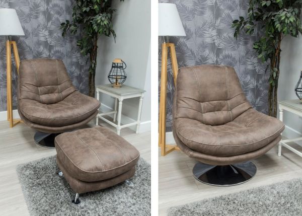 Axis Swivel Chair by SofaHouse - Hazel