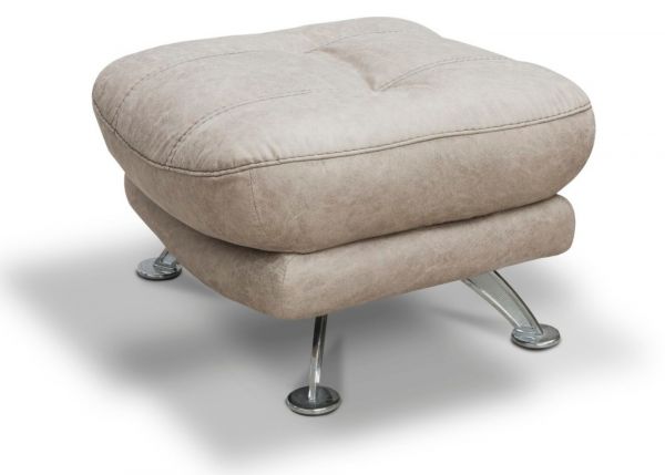 Axis Swivel Chair & Footstool by SofaHouse - Light Grey Footstool