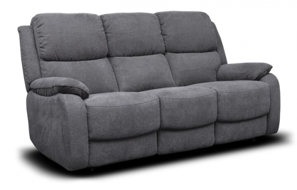 Parker Fabric Sofa Range in Grey by SofaHouse 3 Seater