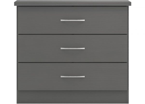 Nevada 3D Effect Grey 3 Piece Bedroom Furniture Set inc. 3-Drawer Chest by Wholesale Beds & Furniture