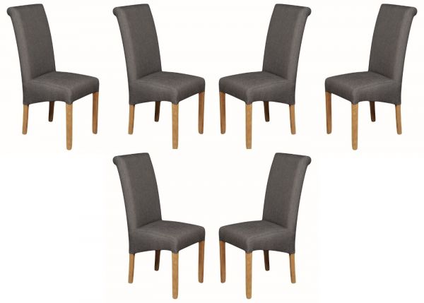 Sophie Dining Chair by Annaghmore - Set of 6 - Grey