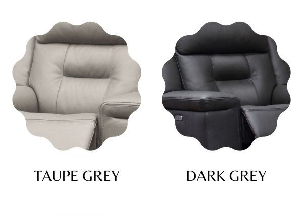 Osbourne Full Leather Sofa by SofaHouse -1 Seater - Dark Grey