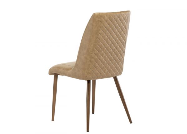 Adrano Taupe PU Dining Chair Back