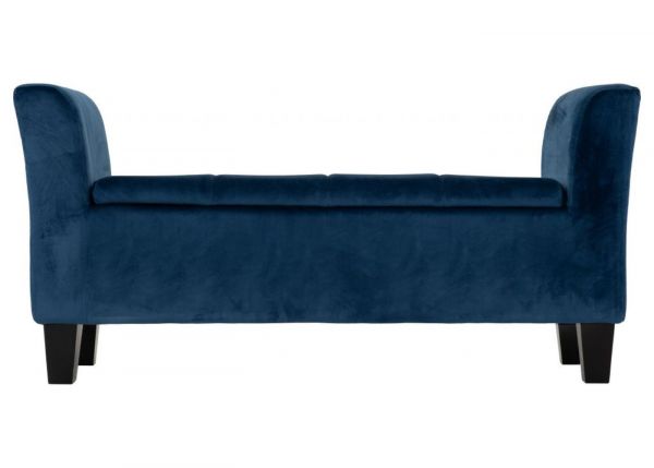 Amelia Storage Ottoman in Blue by Wholesale Beds & Furniture Front