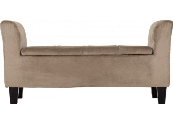 Amelia Storage Ottoman in Oyster by Wholesale Beds & Furniture Front