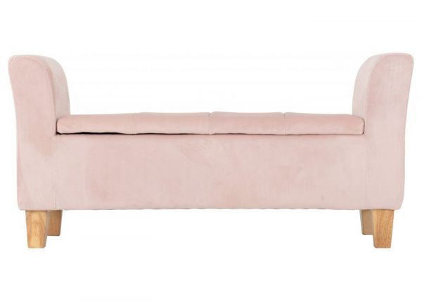 Amelia Storage Ottoman in Pink by Wholesale Beds & Furniture Front