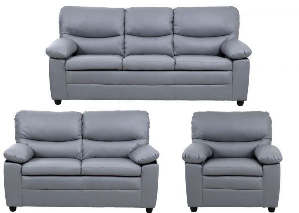 Andreas 3 + 2 + 1 Sofa Set in Grey by Derrys