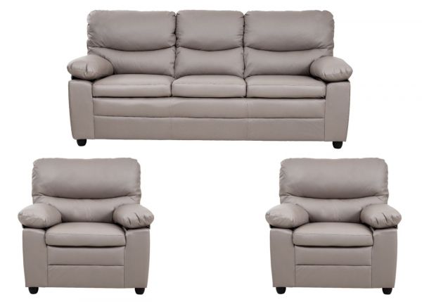 Andreas 3 + 1 + 1 Sofa Set in Taupe by Derrys
