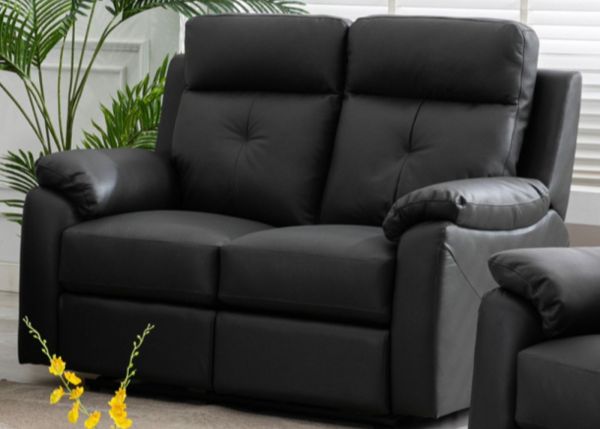 Milano Leather Full Electric Reclining 2 Seater in Anthracite by Annaghmore