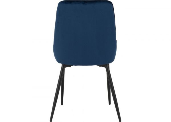 Sapphire Blue Velvet Avery Dining Chairs by Wholesale Beds & Furniture Back