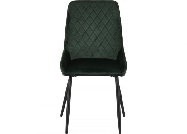 Emerald Green Velvet Avery Dining Chairs by Wholesale Beds & Furniture Front
