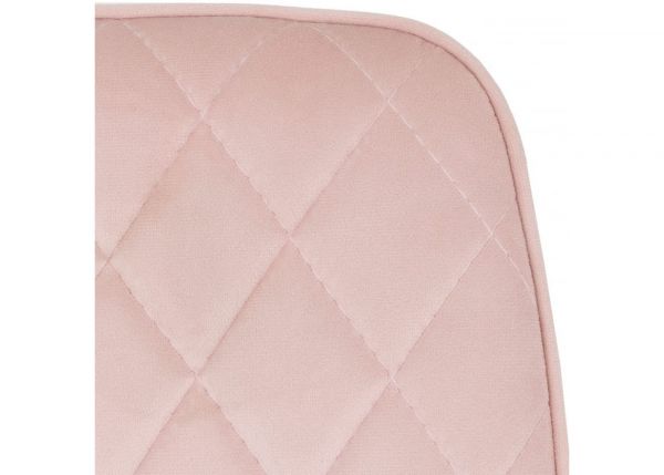 Baby Pink Velvet Avery Dining Chairs by Wholesale Beds & Furniture Close Up