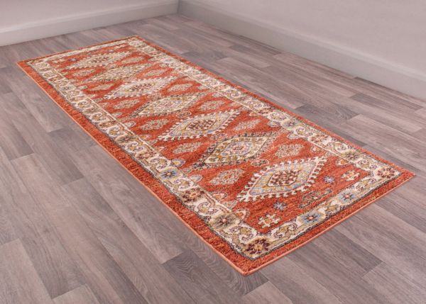 Cashmere Terracotta Runner Rug by Ultimate Rugs - 66cm x 240cm