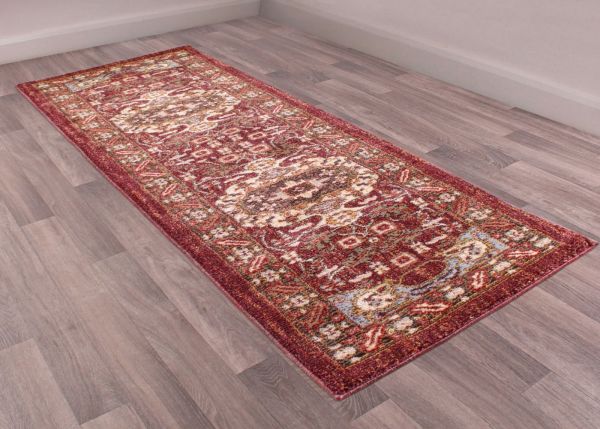 Cashmere Red Runner Rug by Ultimate Rugs - 66cm x 240cm