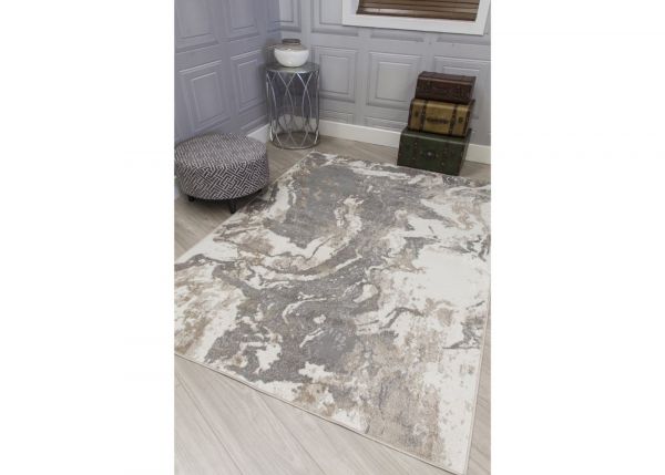 Casino Marble Greige 120cm x 170cm Rug by Home Trends Room