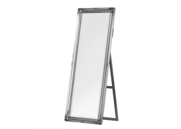 Chateau Wide Cheval Mirror in Silver by Tara Lane