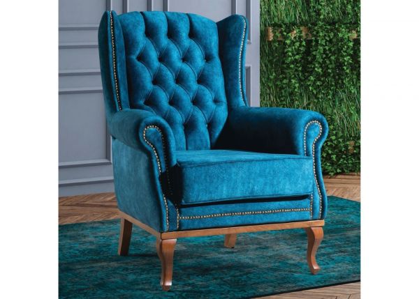 Clio Teal Wing Chair by GMAC