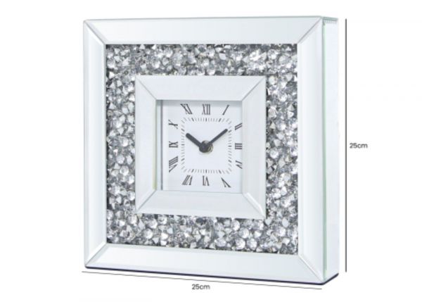 Diamond Mirror Table Clock by CIMC Dimensions