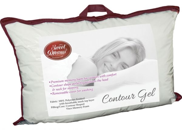 Gel Contoured Pillow by Sweet Dreams in Pack