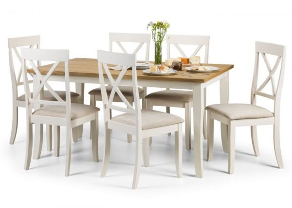 Davenport Dining Table and 6 Chairs Set by Julian Bowen